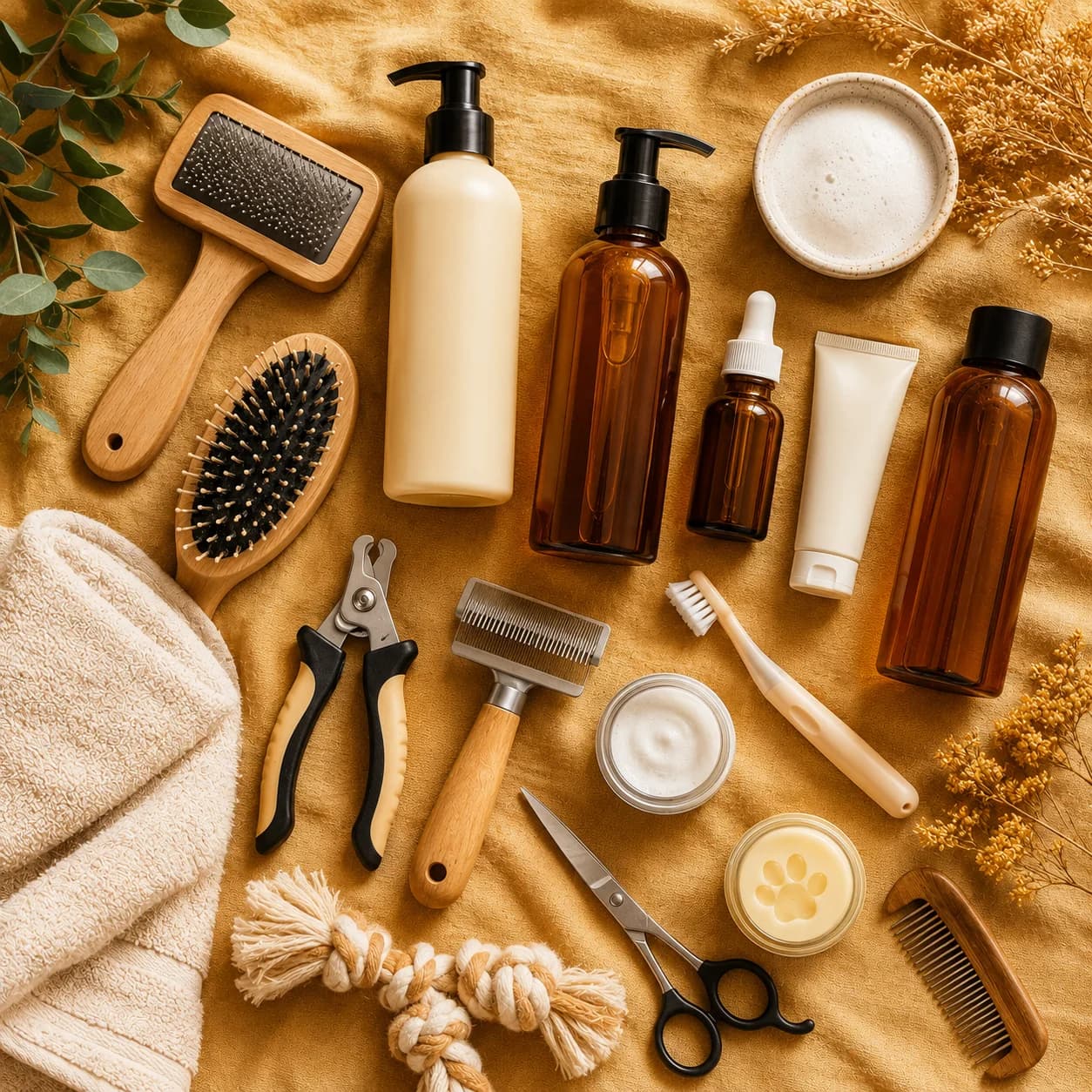 Pet grooming tools and products