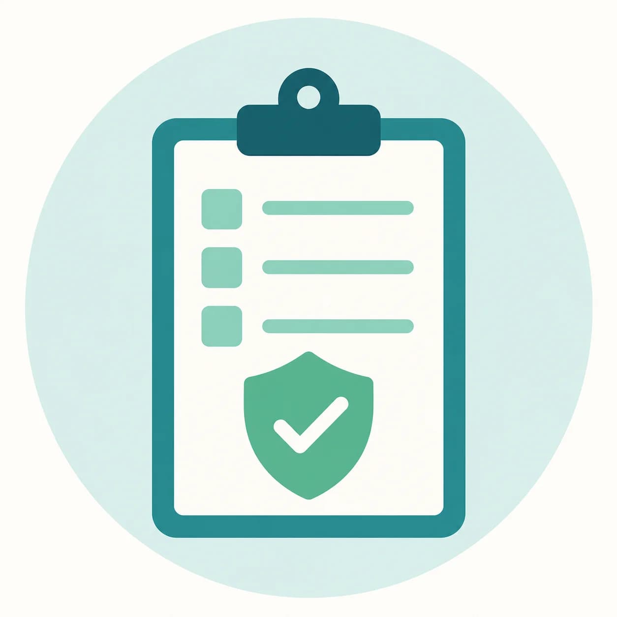 Verified information icon with checkmark shield